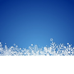 Fototapeta na wymiar Blue christmas background