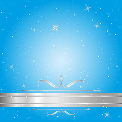 silver label christmas card background vector