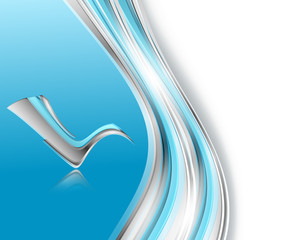 vector background with wavy lines