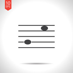 Vector music icon. Eps10