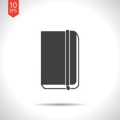 Vector notebook icon. Eps10