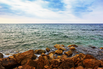 rocky beach, Haifa, Israel