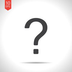 Vector question mark icon. Eps10