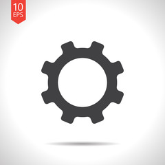 Vector cogwheel icon. Eps10