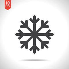 Vector snowflake icon. Eps10