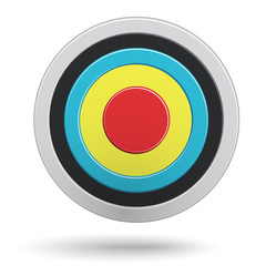 Obraz premium Colour round darts target aim isolated