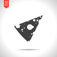 Vector cheese icon. Eps10