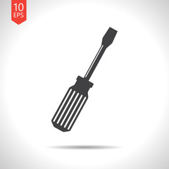 Vector screwdriver icon. Eps10