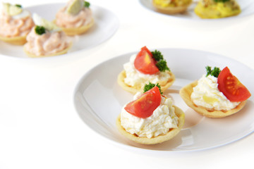 tartlet with cream