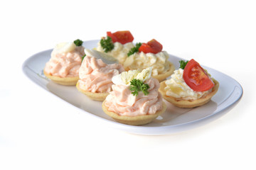 tartlet with cream