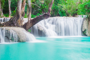 Waterfall in Luagn prabang is Guangxi Waterfall