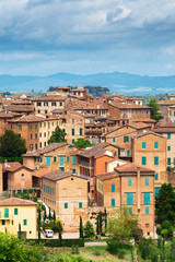 Obraz premium Architektura miasta Sienna, Włochy