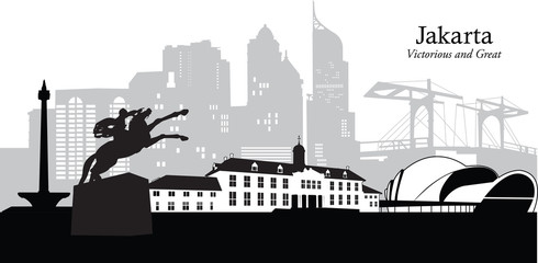 Obraz premium Jakarta_Cityscape