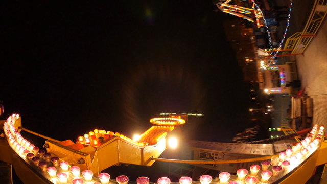 The camera is attached to the attraction