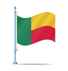 Benin flag vector