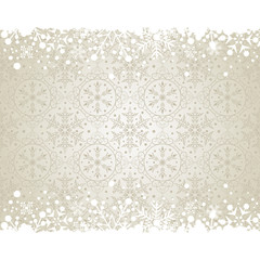 Christmas decoration frame. Snowflake Abstract Background.