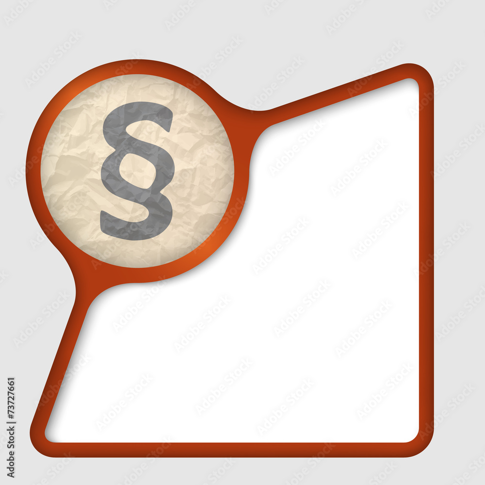 Poster abstract frame with texture of crumpled paper and paragraph