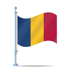 Chad flag vector