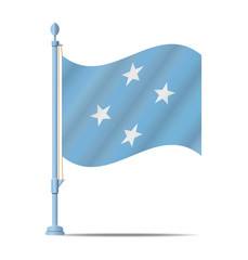 F.S. Micronesia flag vector