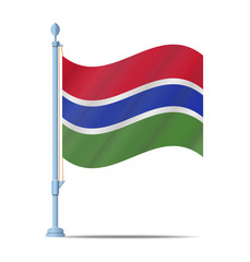 Gambia flag vector