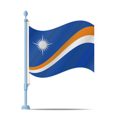 Marshall Islands flag vector
