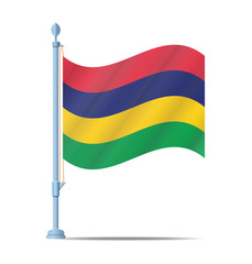 Mauritius flag vector