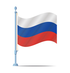 Russia flag vector