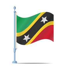 Saint Kitts and Nevis flag vector