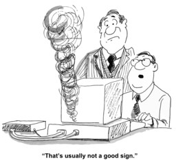 "That's usually not a good sign."
