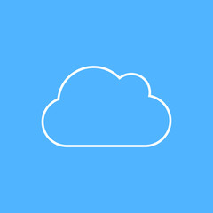 Vector cloud icon. Eps10