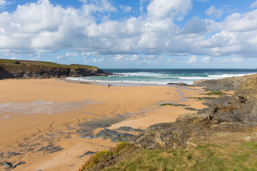 Treyarnon Bay Cornwall England UK Cornish north coast