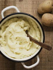 pot of rustic mash potato