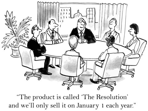 "... called 'The Resolution' and... sell on January 1..."