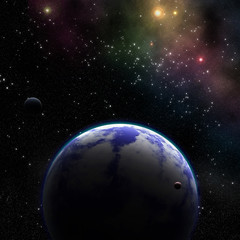 Obraz na płótnie Canvas supernovae and extrasolar planet