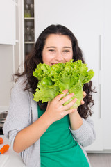 She loves lettuce