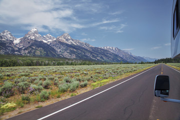 Wohnmobil, Grand Teton, wyoming, usa