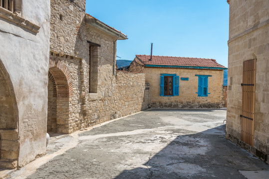 Cyprus - Courtyard at the Monastery in village of Omodos