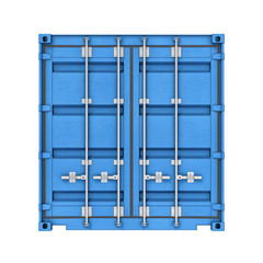 Metal container isolated on white background