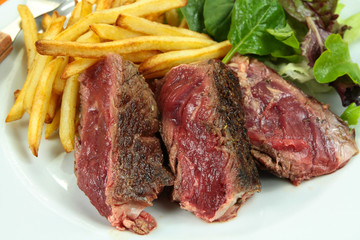 côte de boeuf et frites