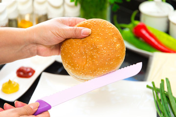 Burgerzubereitung