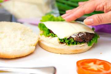 Burgerzubereitung