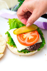 Burgerzubereitung