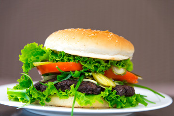 Selbstgemachter Burger