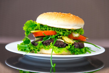 Selbstgemachter Burger