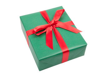 grünes geschenk zu weihnachten