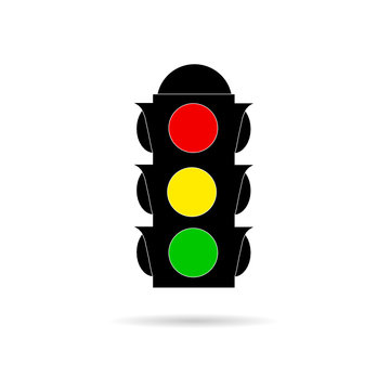 traffic light color vector