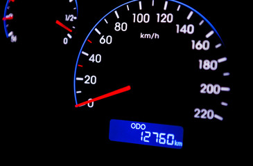 Modern Car Speedometer