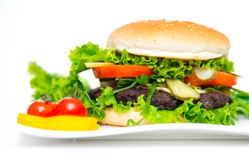 Selbstgemachter Burger