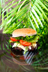 Selbstgemachter Burger