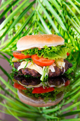 Selbstgemachter Burger